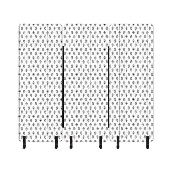 3 Panel Sound-Absorbing Room Divider / Fronds