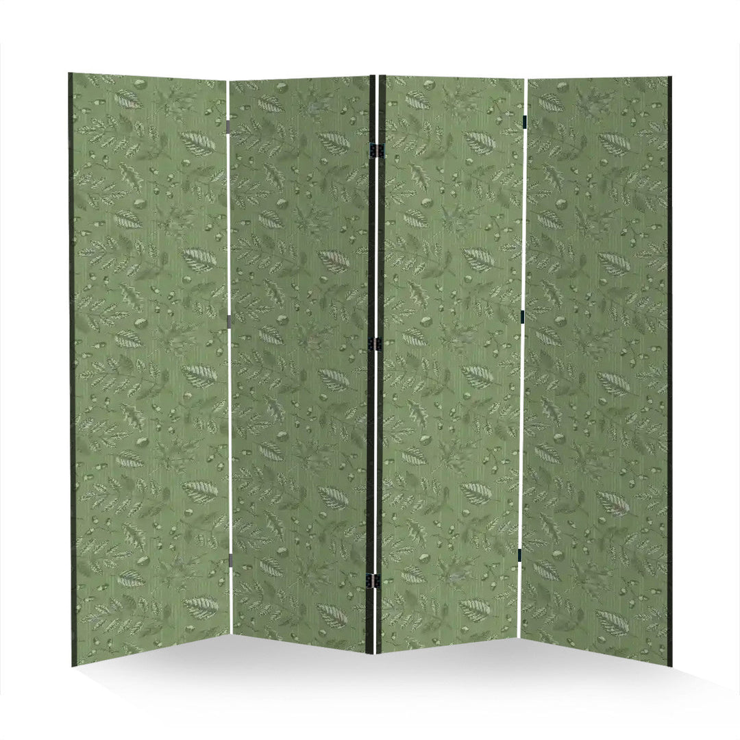 4 Panel Room Divider Folding Screen / Cozy Leaves