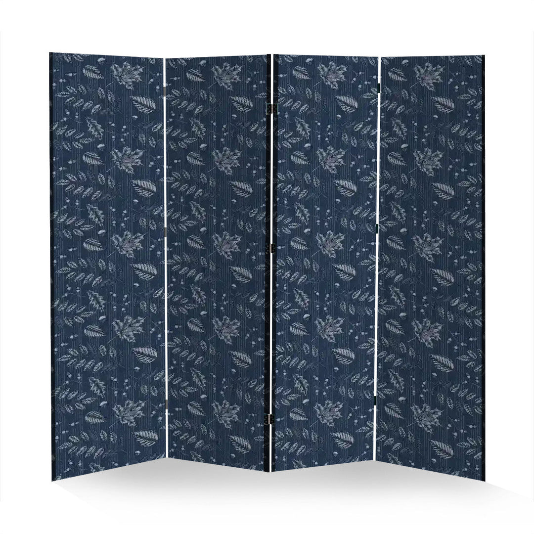 4 Panel Room Divider Folding Screen / Cozy Leaves