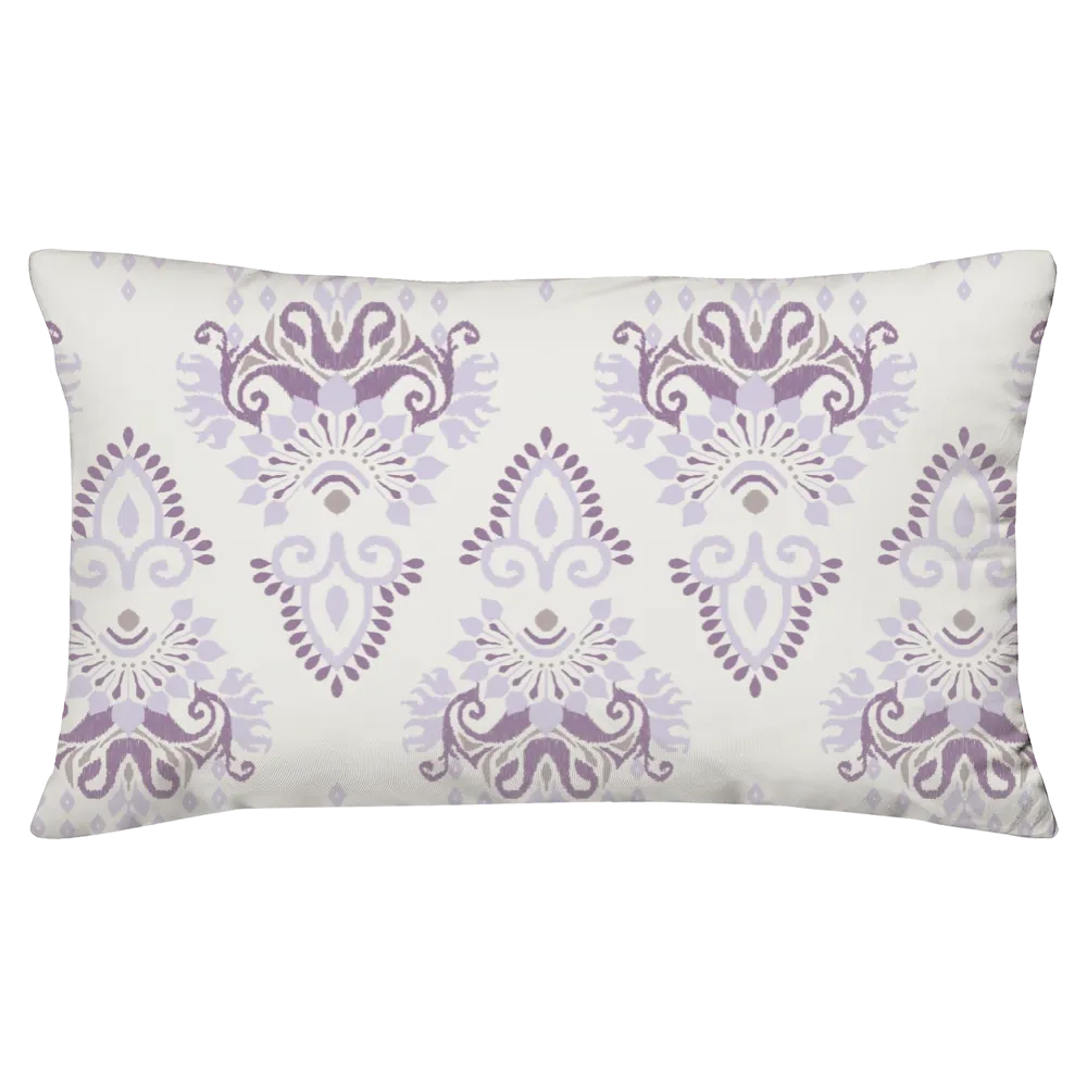 Reds &amp; Purples Anthology Duvet Cover Set – Ikat Damask (Rhapsody Lilac)