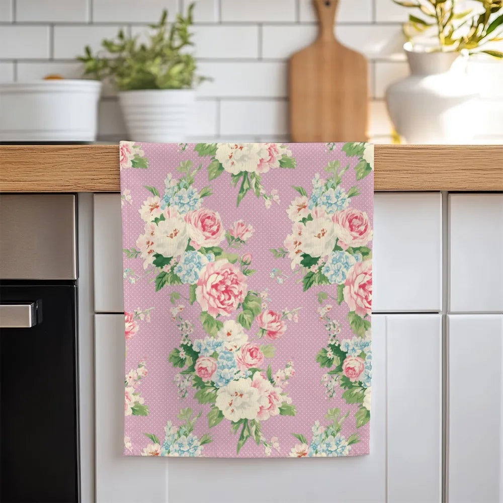 Emma – Lilac Tea Towel Set (4) | Vintage Cottage Collection