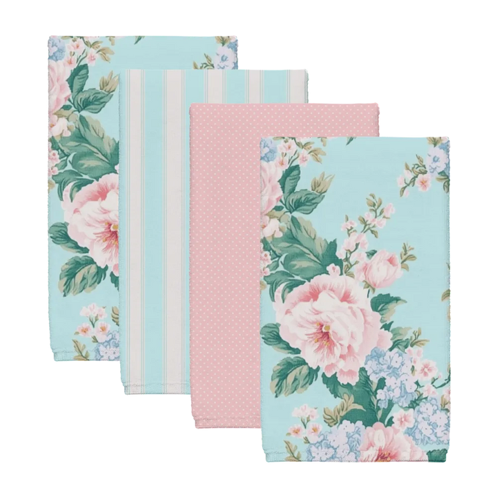 Braxton Tea Towel Set (4) | Vintage Cottage Collection