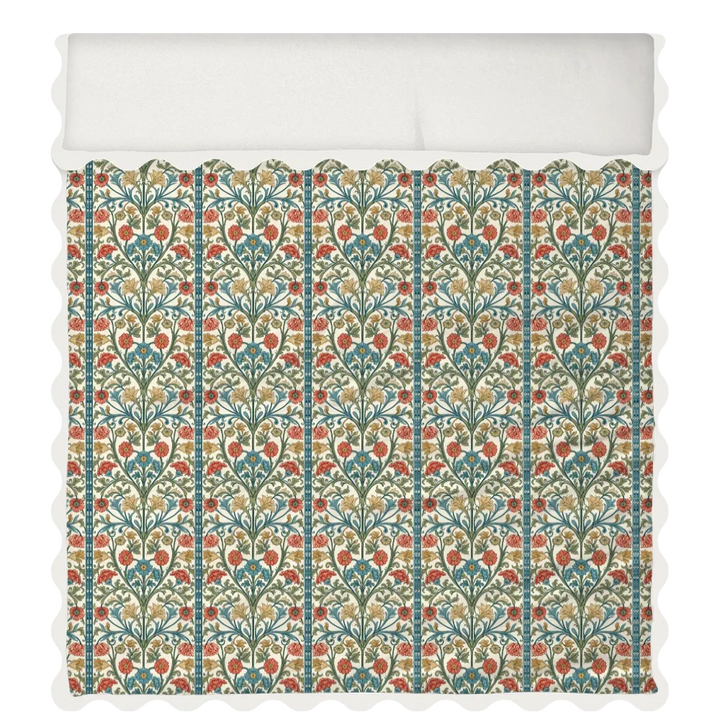 Sunlit Garden™ Scalloped Duvet Cover Set