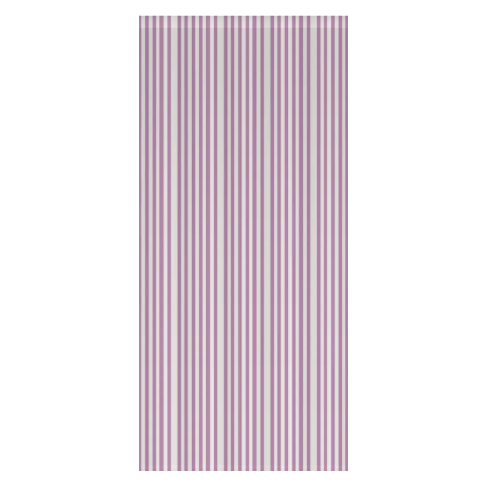 Window Curtain Set - Cotton Blend (2 Panels) | French Stripe - Vintage Lilac