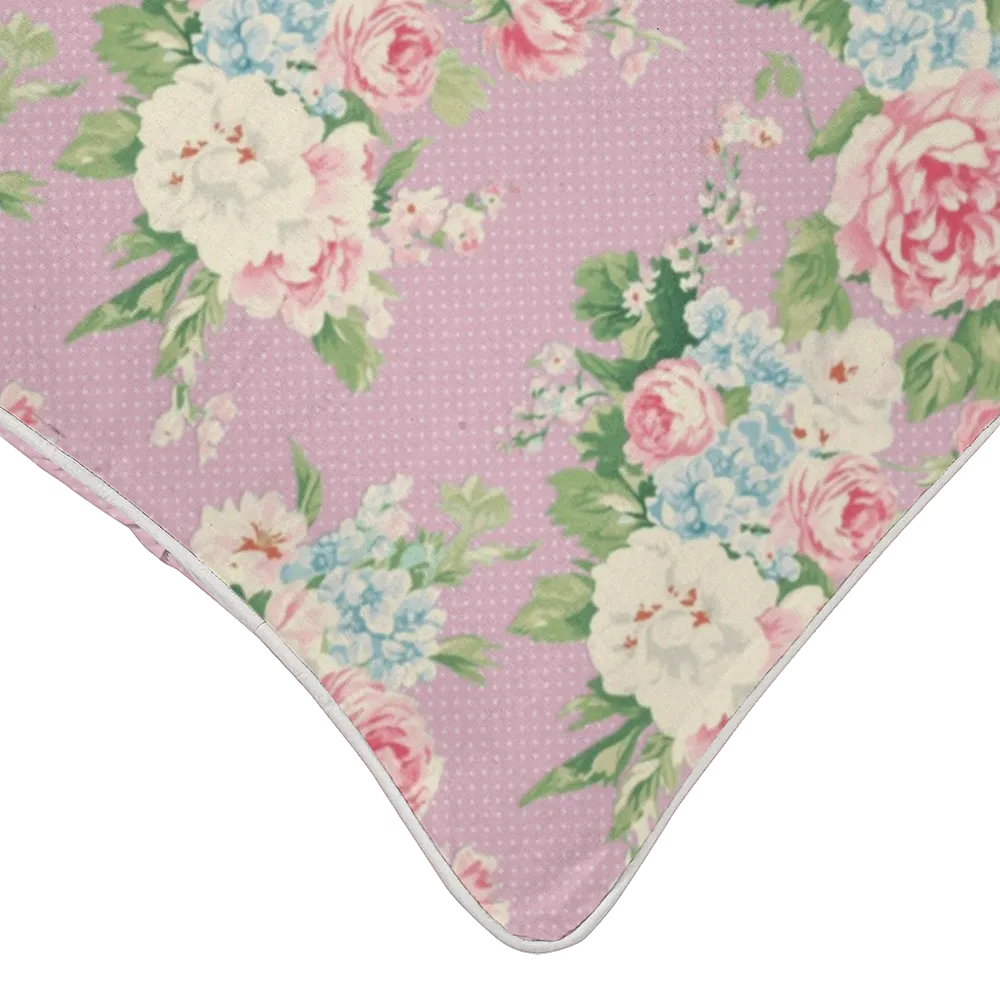 Vintage Cottage Pillow Trio – Emma (Lilac)