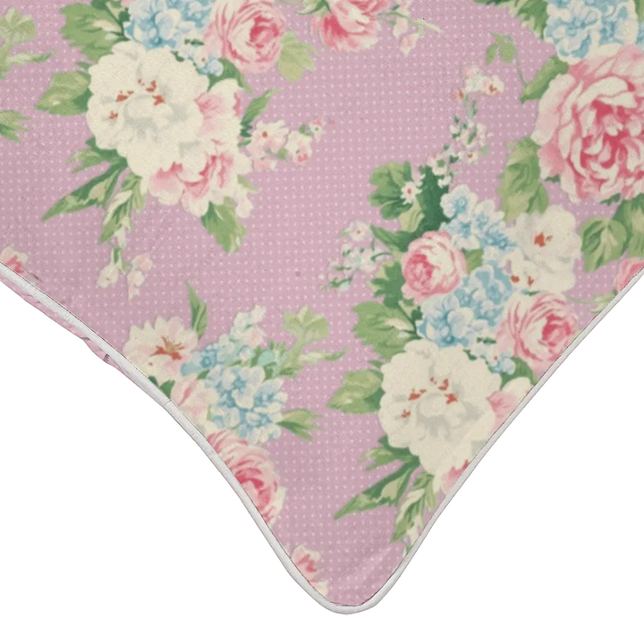 Vintage Cottage Pillow Trio – Emma (Lilac)