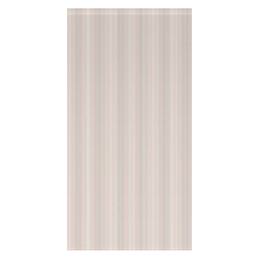 Window Curtain Set - Cotton Blend (2 Panels) | French Stripe - Ballet Pink