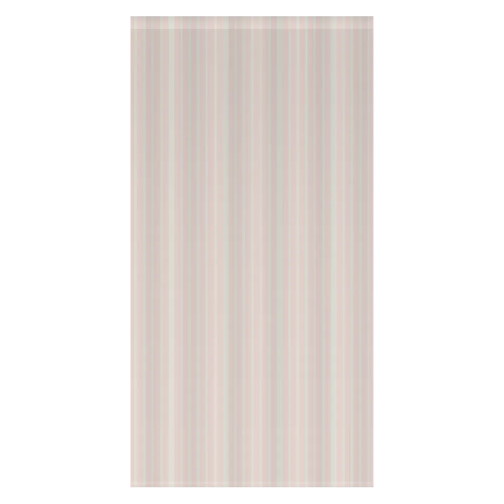 Window Curtain Set - Cotton Blend (2 Panels) | French Stripe - Ballet Pink