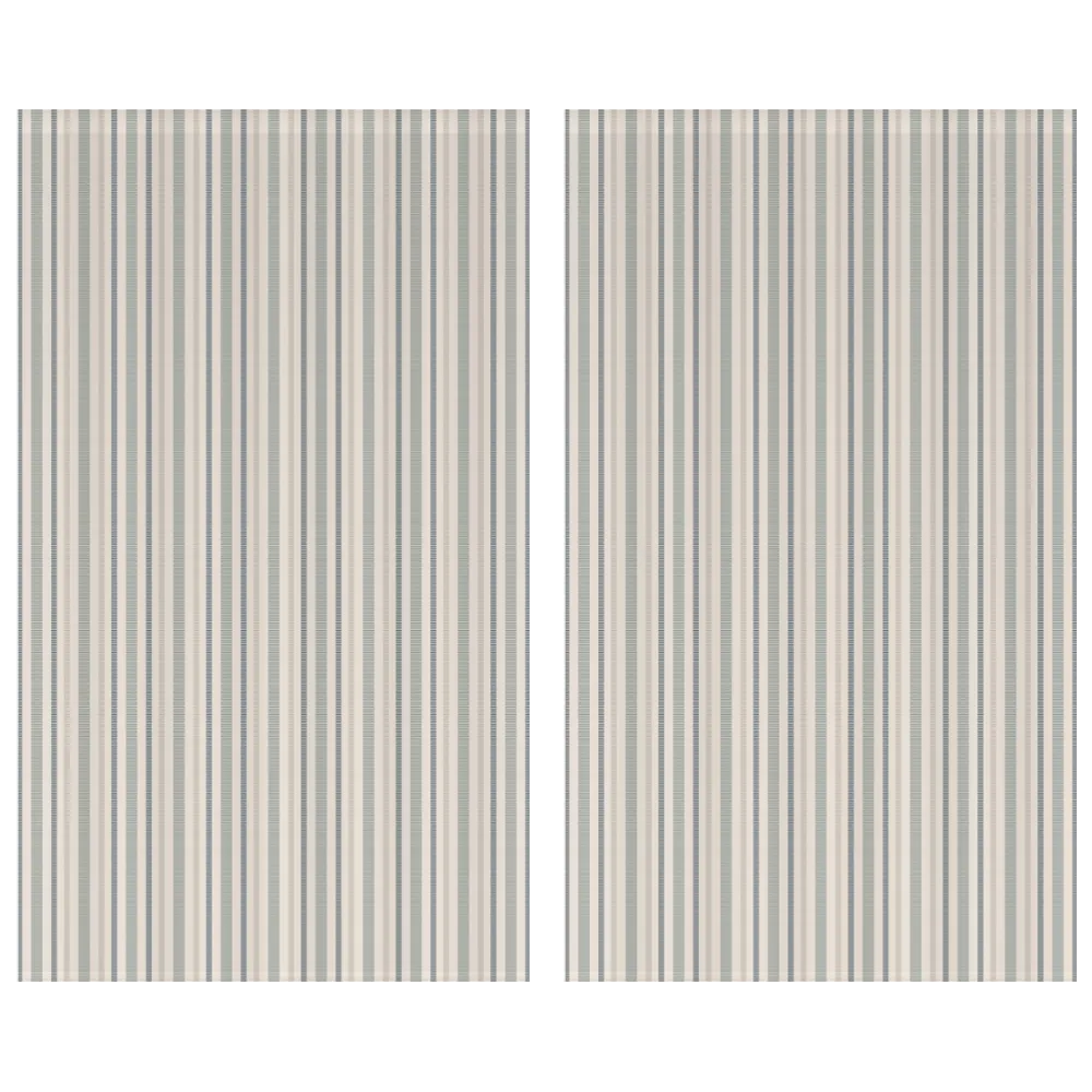 Ikat Fusion Curtain Panel Set – Sand &amp; Sea