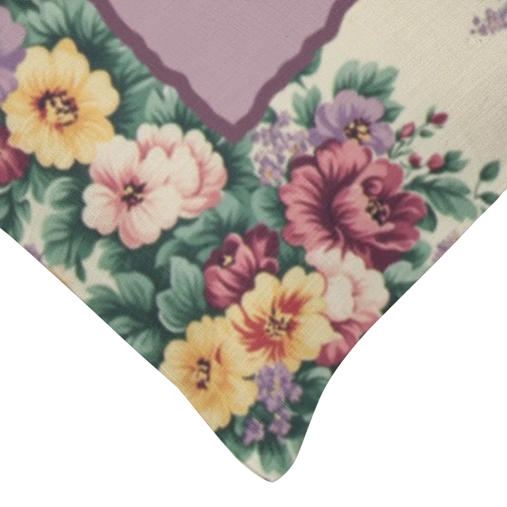 Millie Floral Lumbar Pillow – Personalized Panel | Vintage Cottage Collection