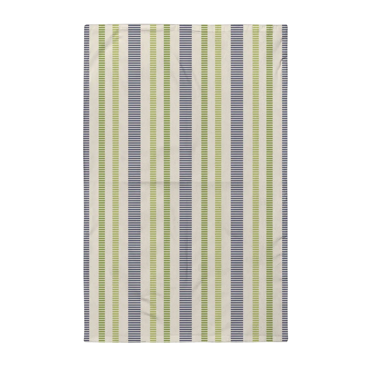 Ikat Fusion Tea Towel Set (6) – Peridot Blues