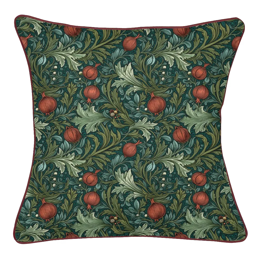 Midnight Garden Pillow Trio - Pomegranate Grove