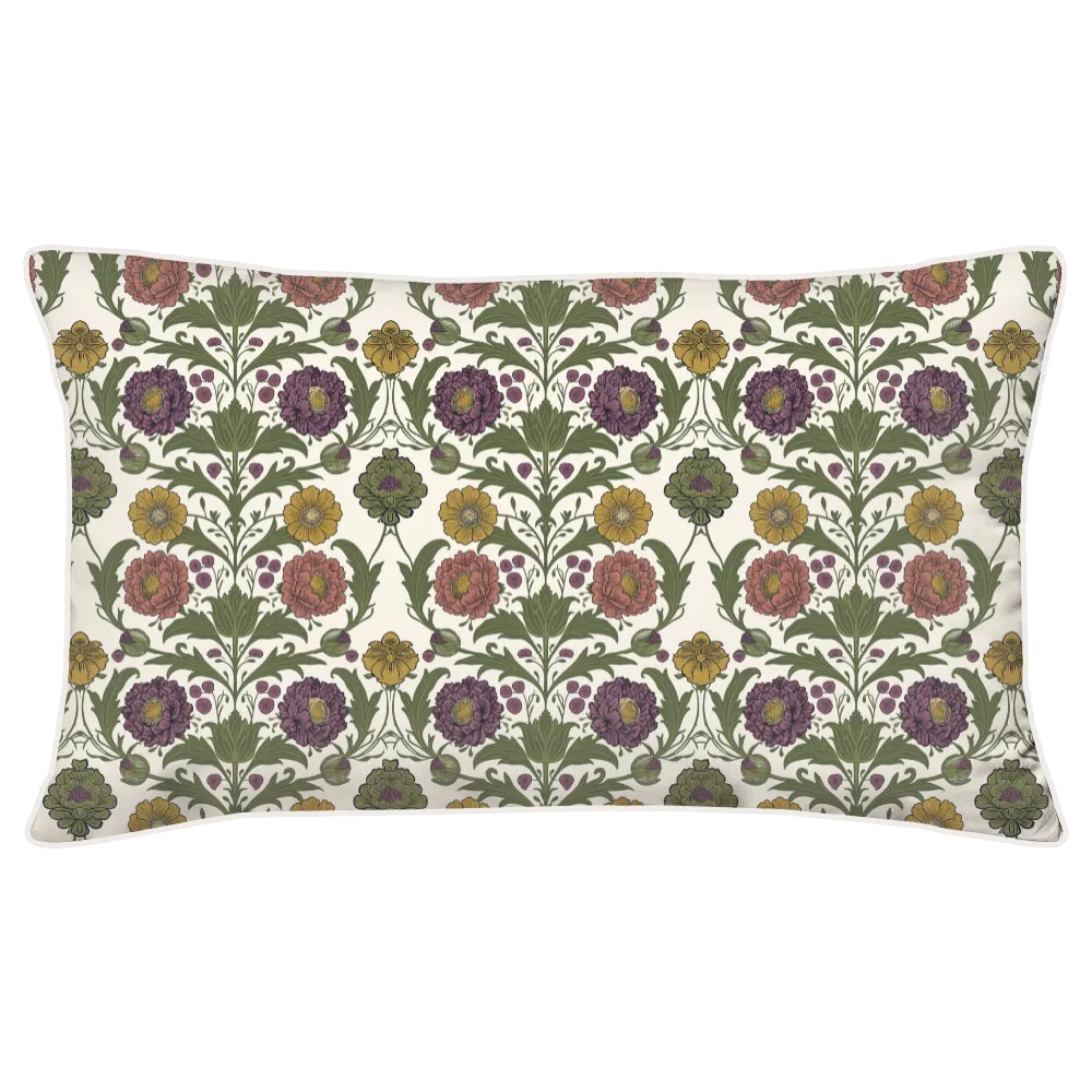 Sunlit Garden™ Piped Edge Duvet Cover Set - Harvest Garden