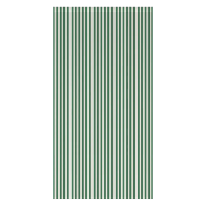Window Curtain Set - Cotton Blend (2 Panels) | French Stripe - Green