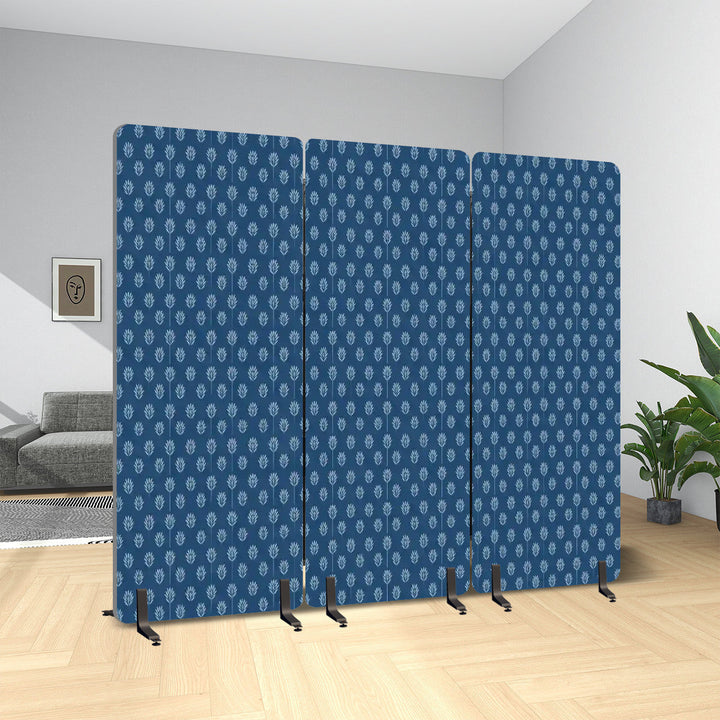 3 Panel Sound-Absorbing Room Divider / Fronds