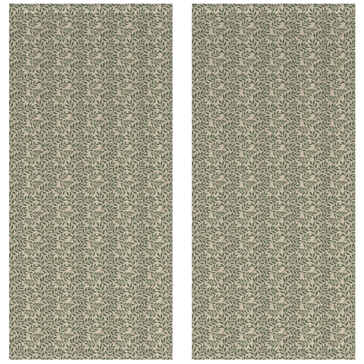 Verdant Fig™ Curtain Panel Set (2 Panels) – Leaf (Parchment)