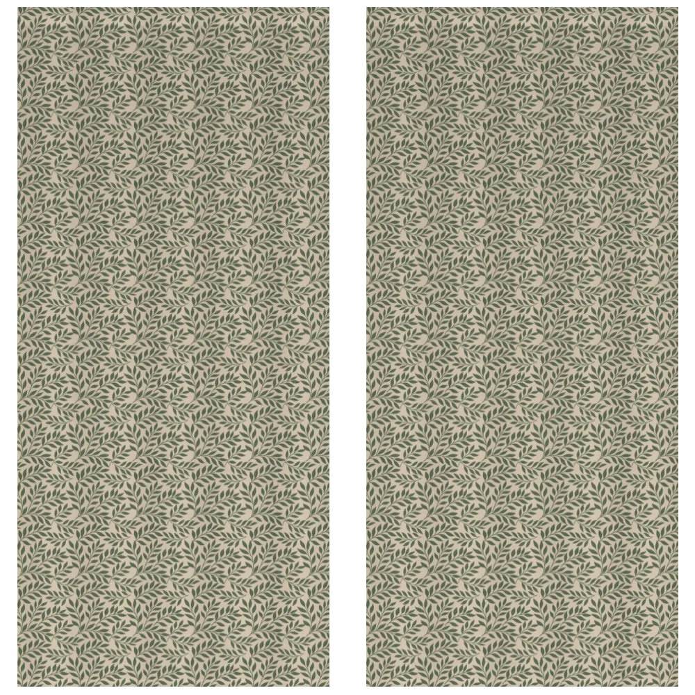 Verdant Fig™ Curtain Panel Set (2 Panels) – Leaf (Parchment)