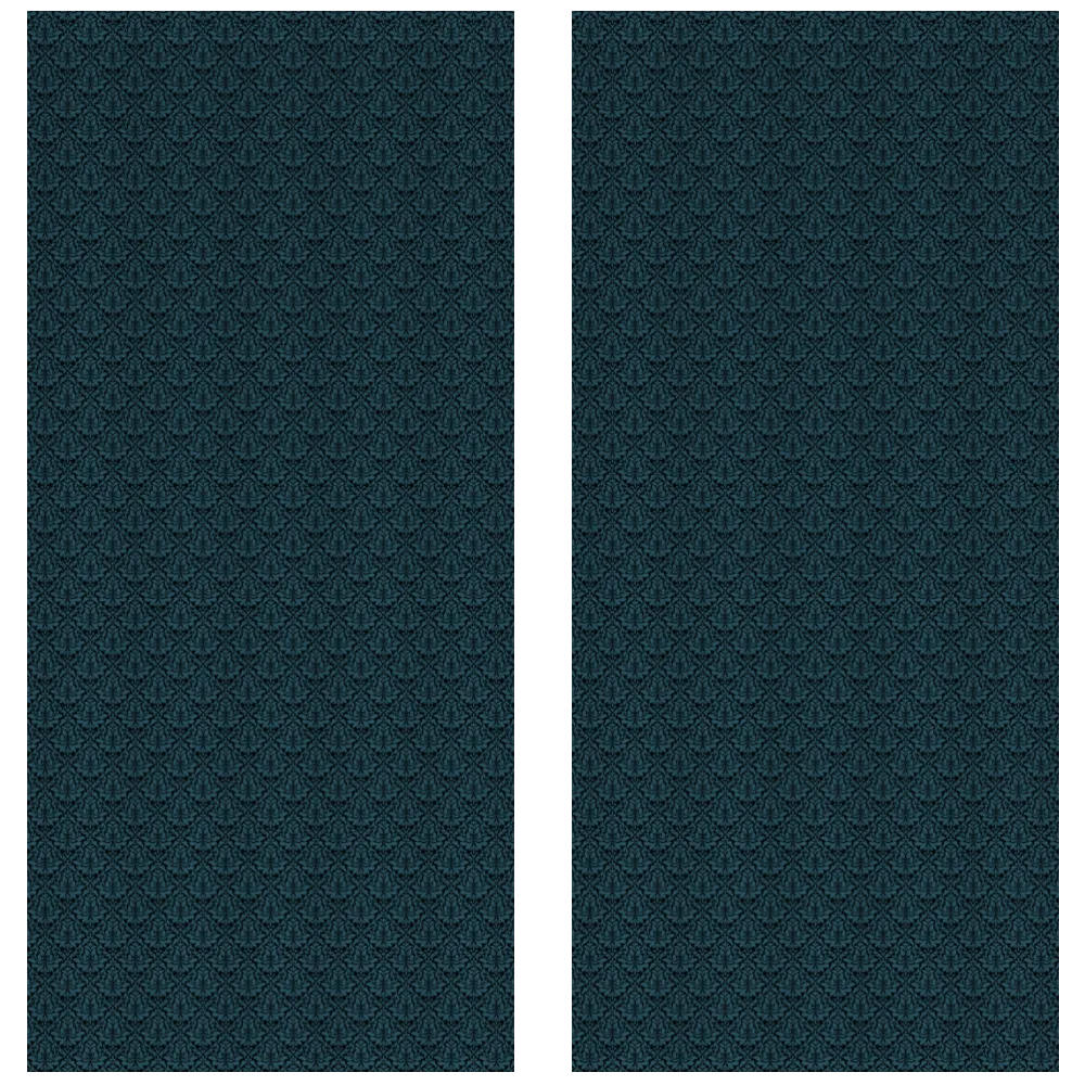 Midnight Garden™ Cotton Blend Curtain Panel Set (2 Panels) – Damask