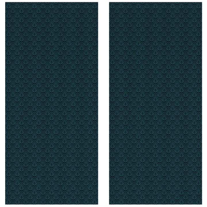 Midnight Garden™ Cotton Blend Curtain Panel Set (2 Panels) – Damask