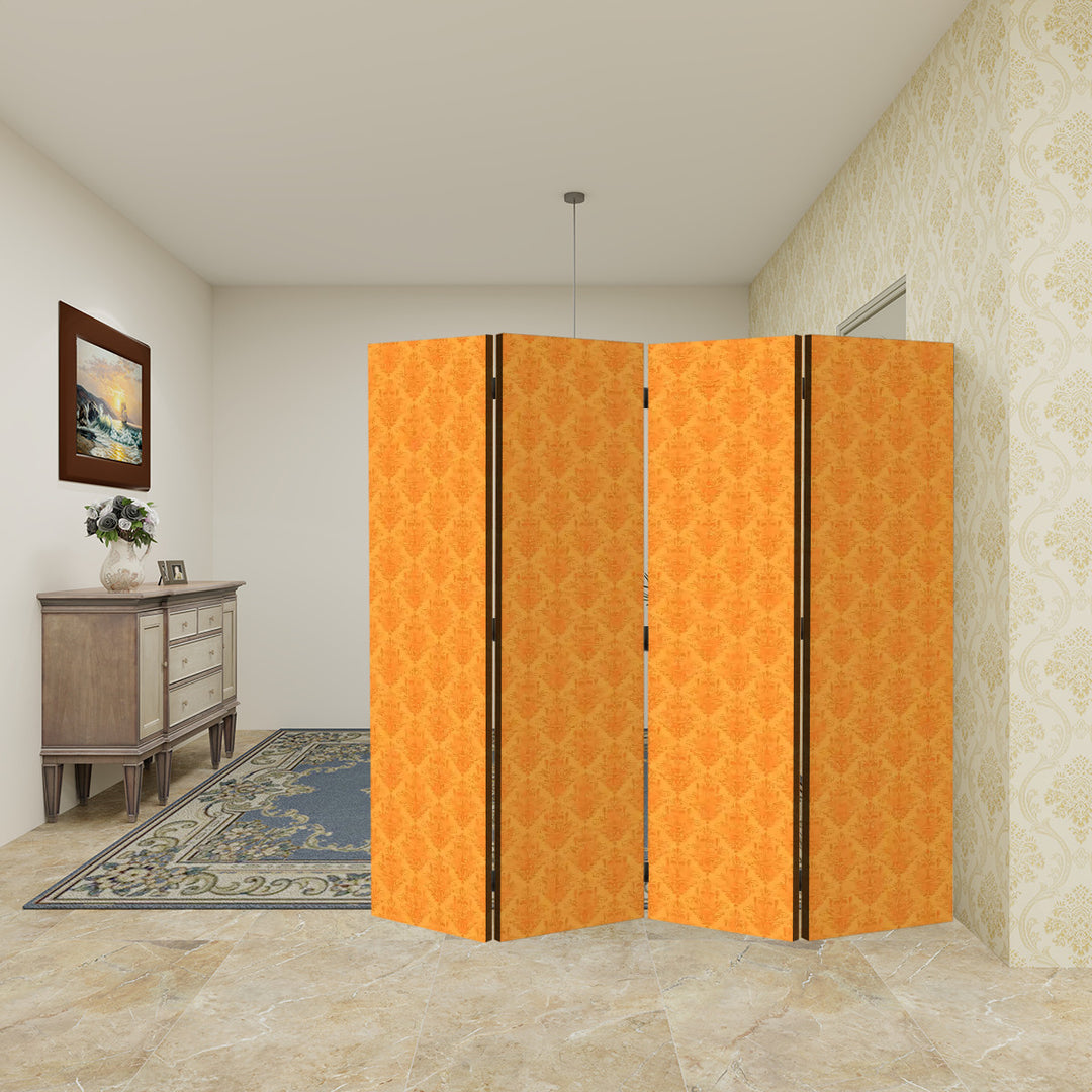 4 Panel Room Divider Folding Screen - Dreamhouse Damask