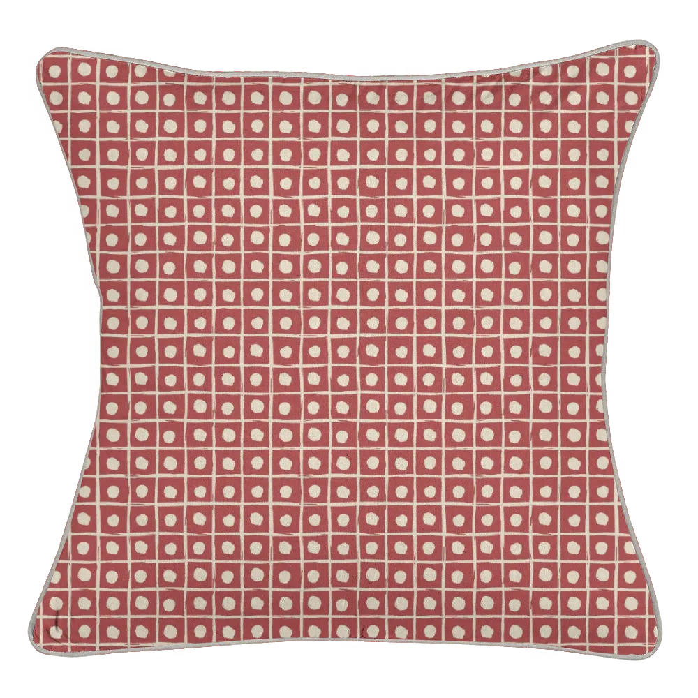 Ikat Fusion Coordinates Pair – Americana Geometric (Brick)