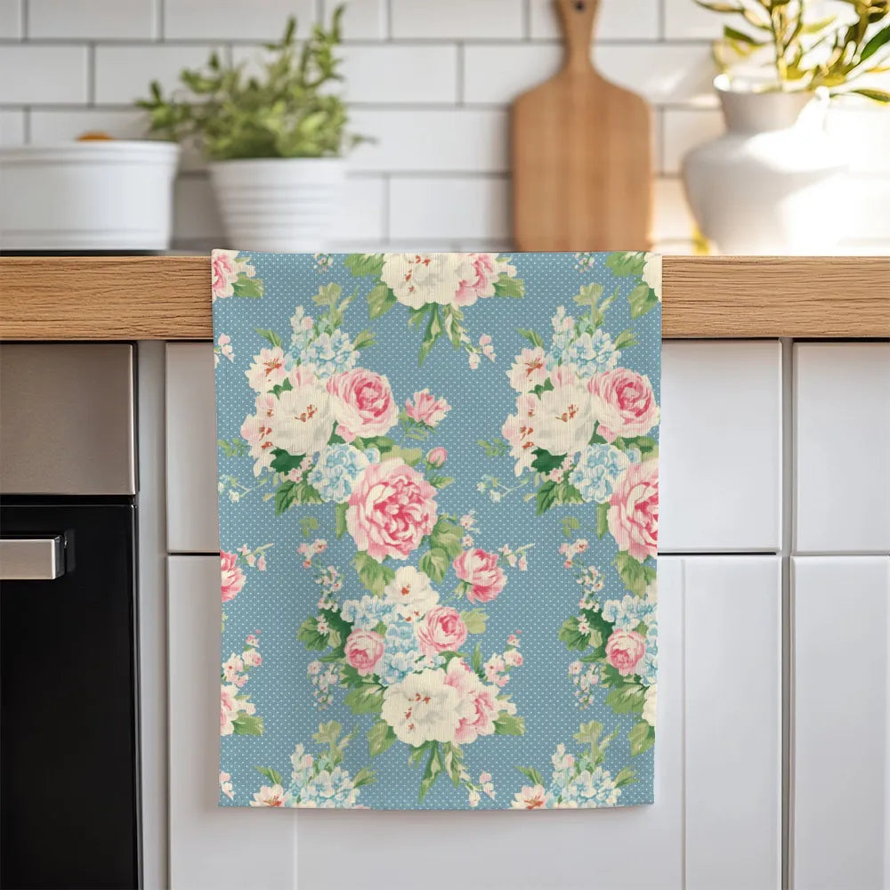 Emma - Bluejay Tea Towel Set (4) | Vintage Cottage Collection