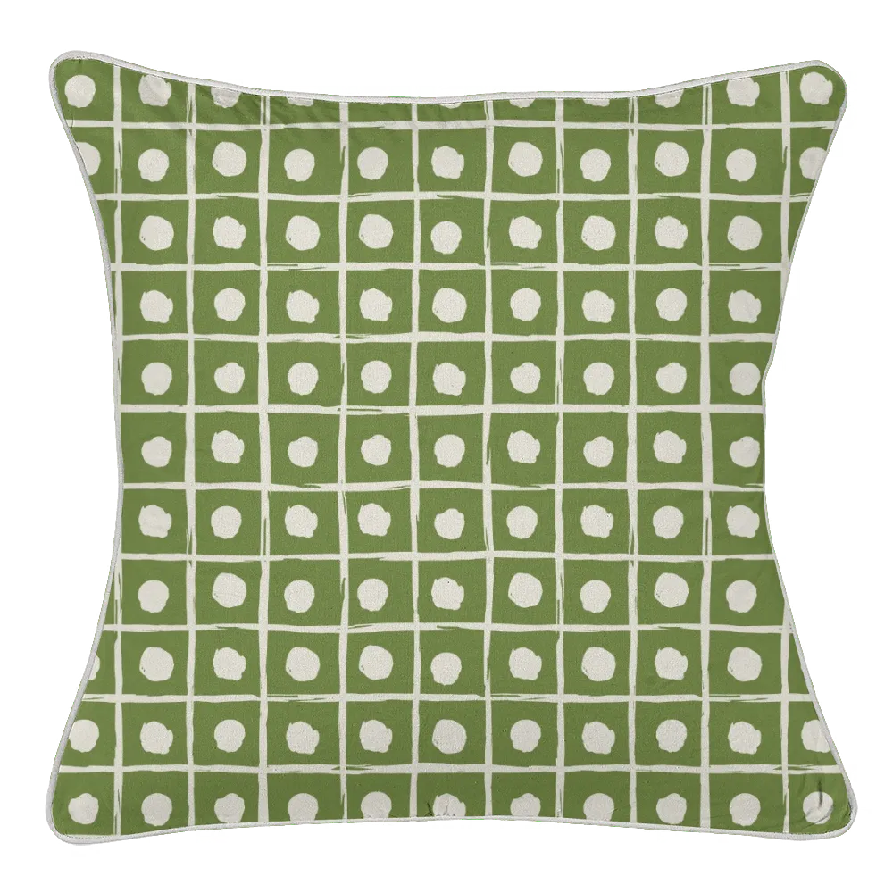 Ikat Fusion Coordinates Pair – Kelp Ribbon (Green)