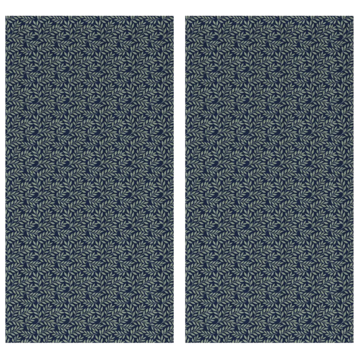Verdant Fig™ Curtain Panel Set (2 Panels) – Leaf (Ink)