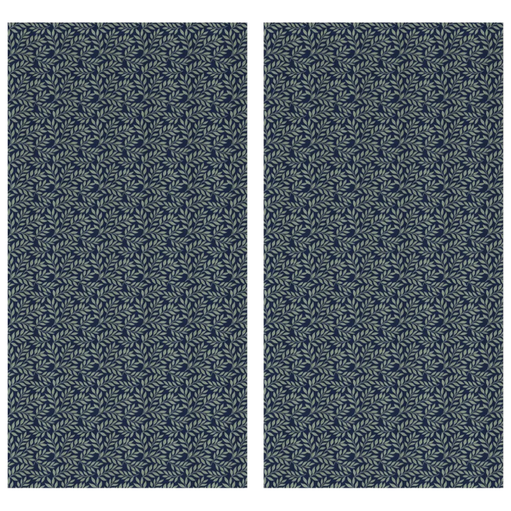 Verdant Fig™ Curtain Panel Set (2 Panels) – Leaf (Ink)