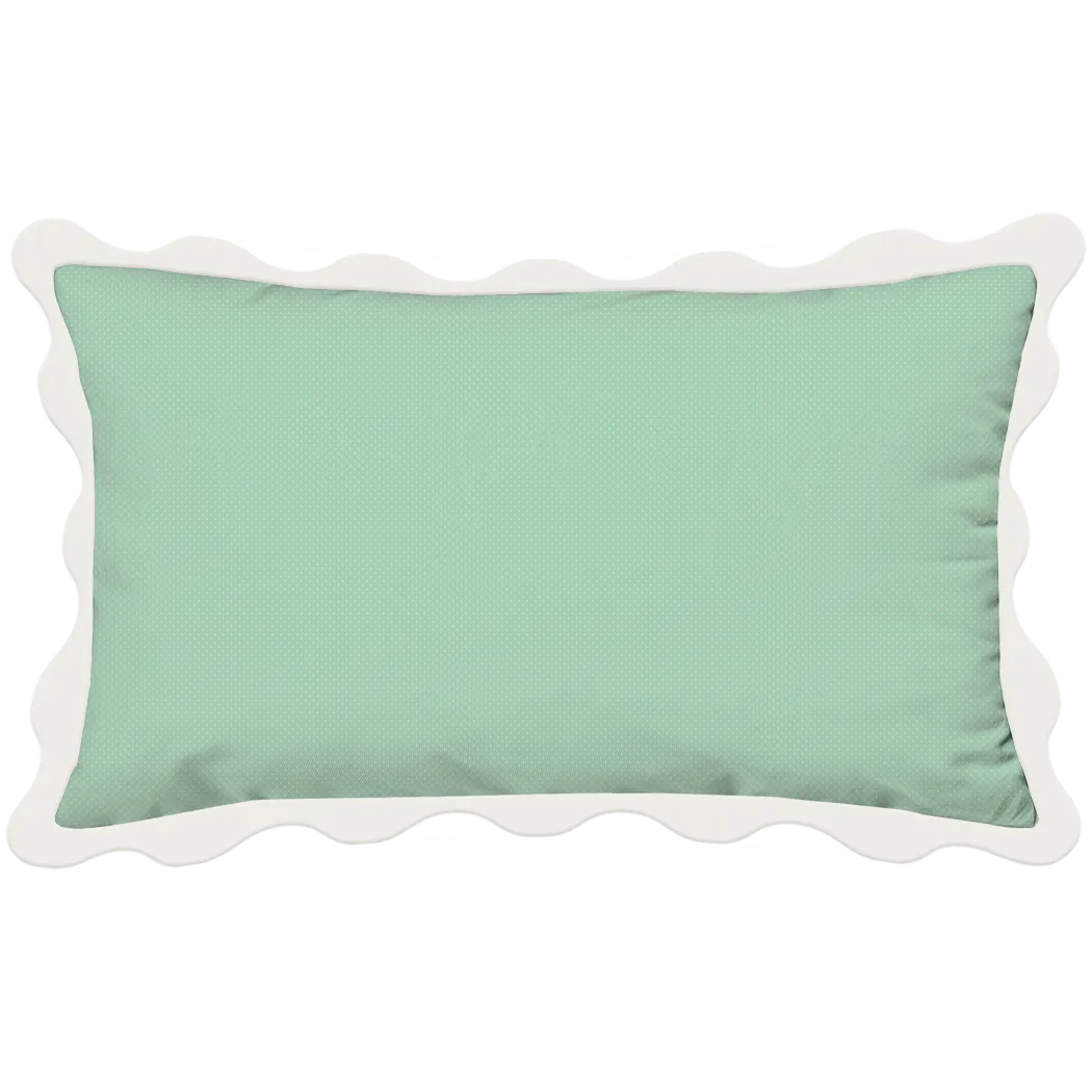 Vintage Cottage Collection Scalloped Duvet Cover Set - Emma (Seafoam)