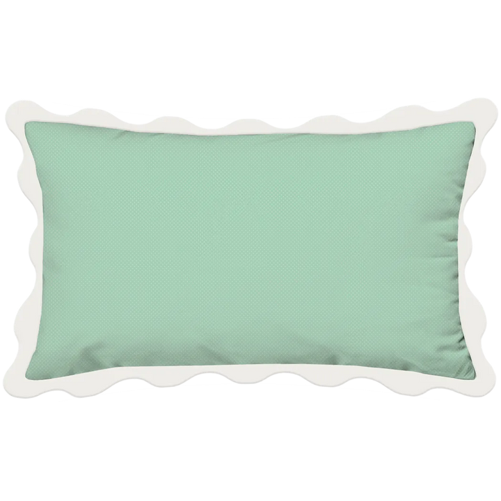 Vintage Cottage Collection Scalloped Duvet Cover Set - Emma (Seafoam)