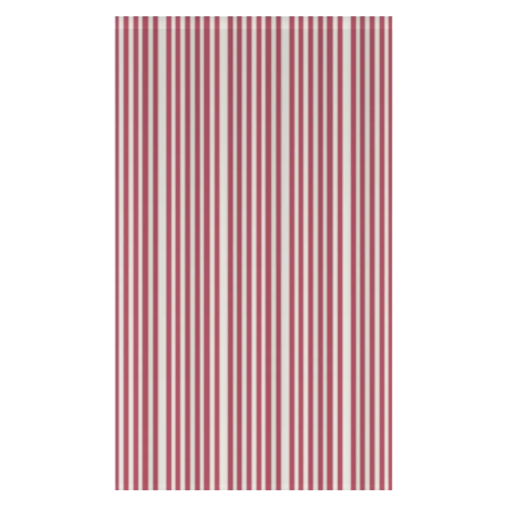 Window Curtain Set - Cotton Blend (2 Panels) | French Stripe - Rouge