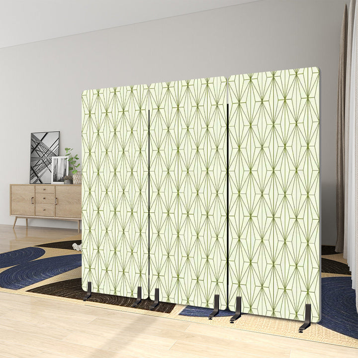 3 Panel Sound-Absorbing Room Divider / Deco Diamonds