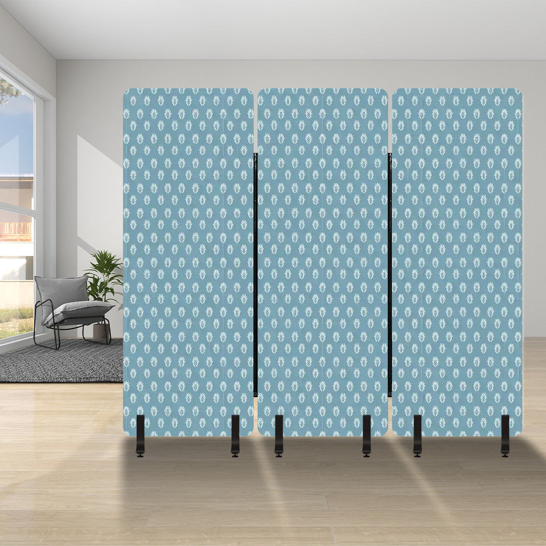 3 Panel Sound-Absorbing Room Divider / Fronds