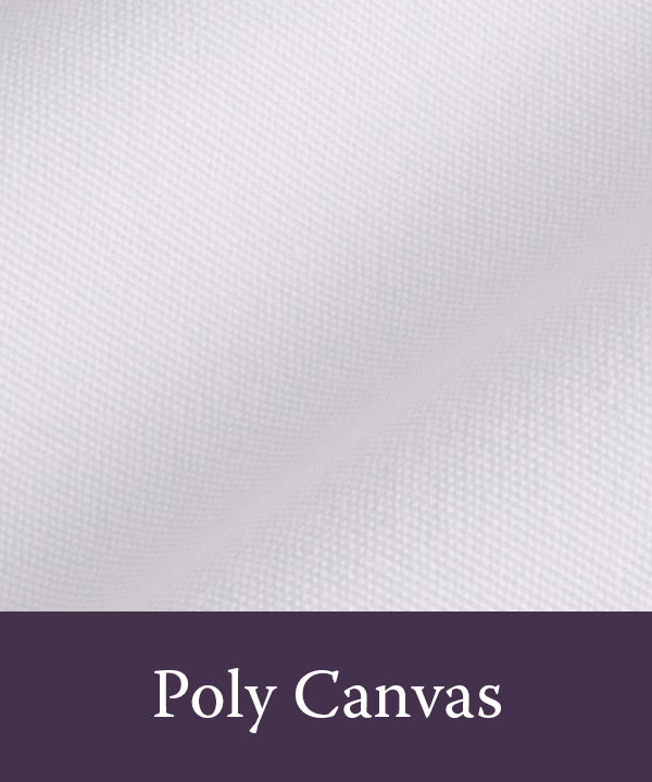 Swatch of polyester canvas fabric