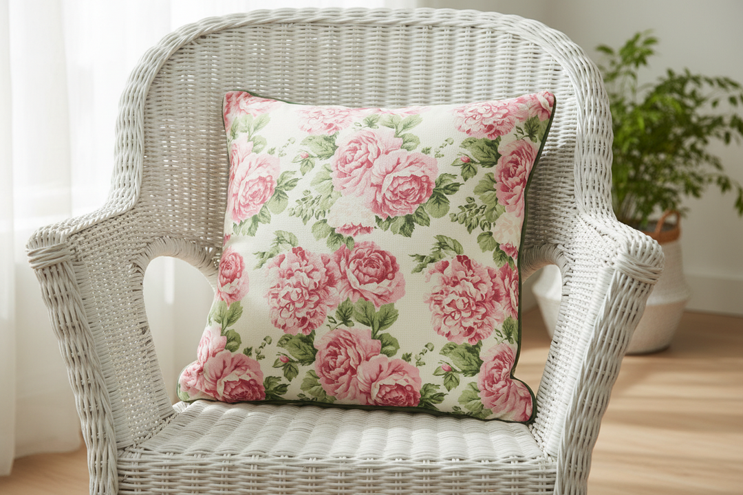 Vintage Cottage Collection Reversible Throw Pillow - Sharron
