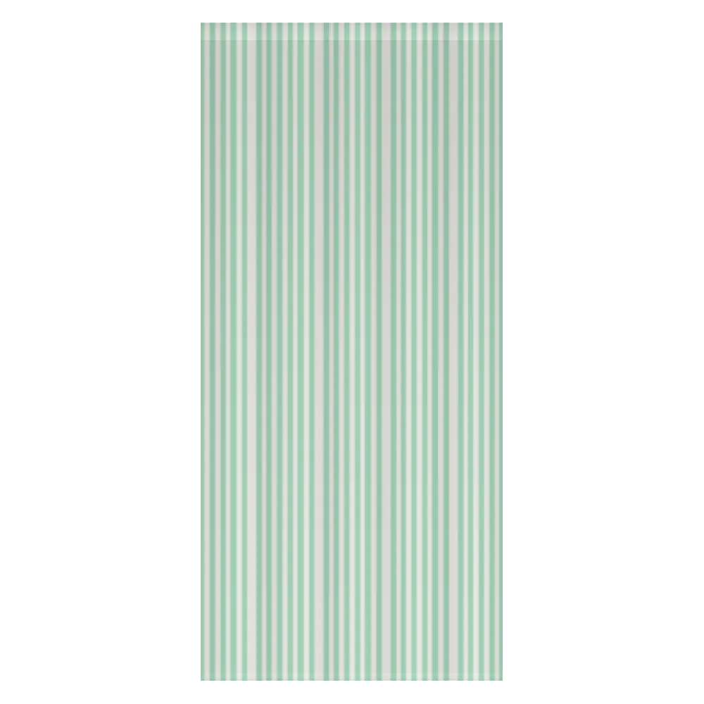 Window Curtain Set - Cotton Blend (2 Panels) | French Stripe - Seafoam