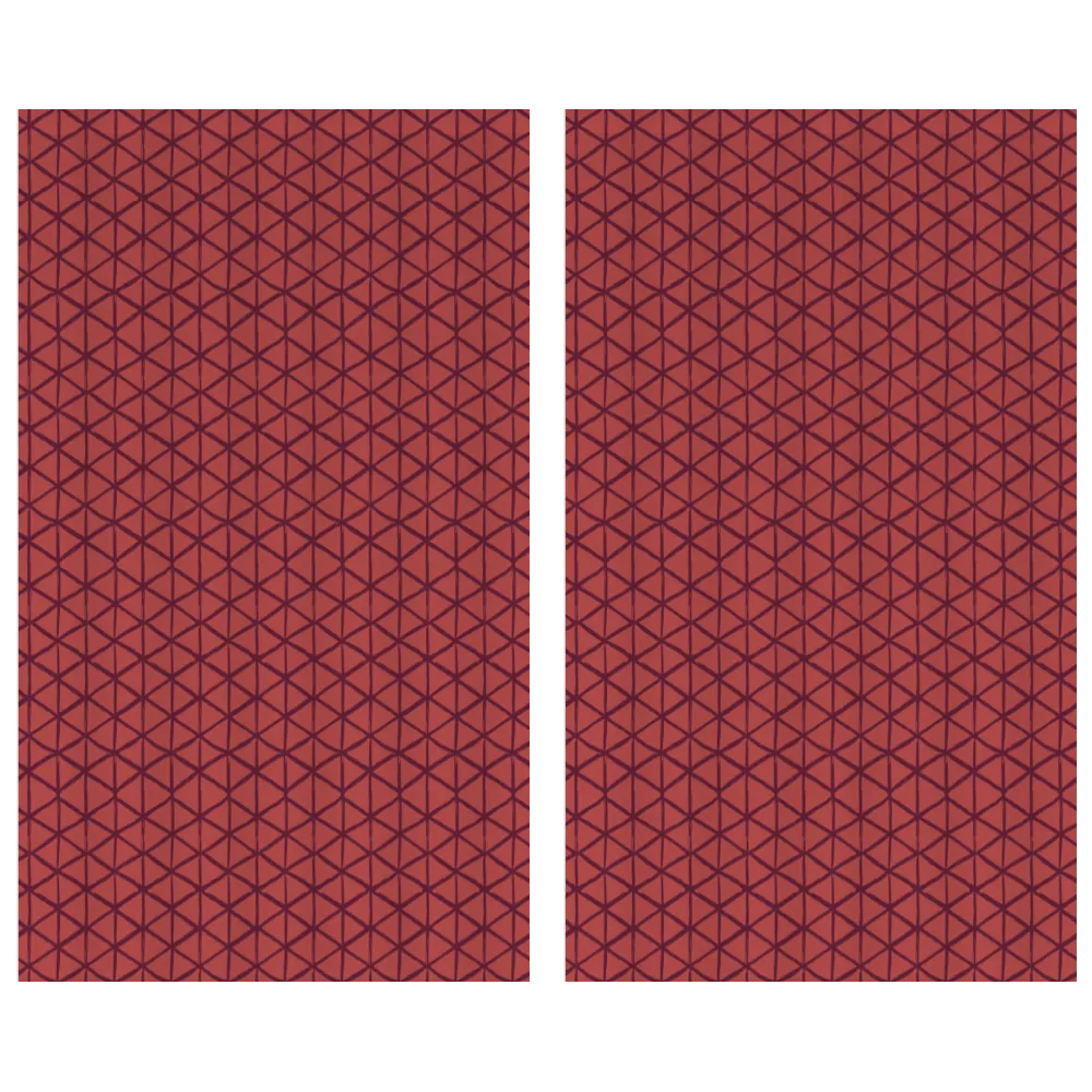 Ikat Fusion Curtain Panel Set – Americana Geometric