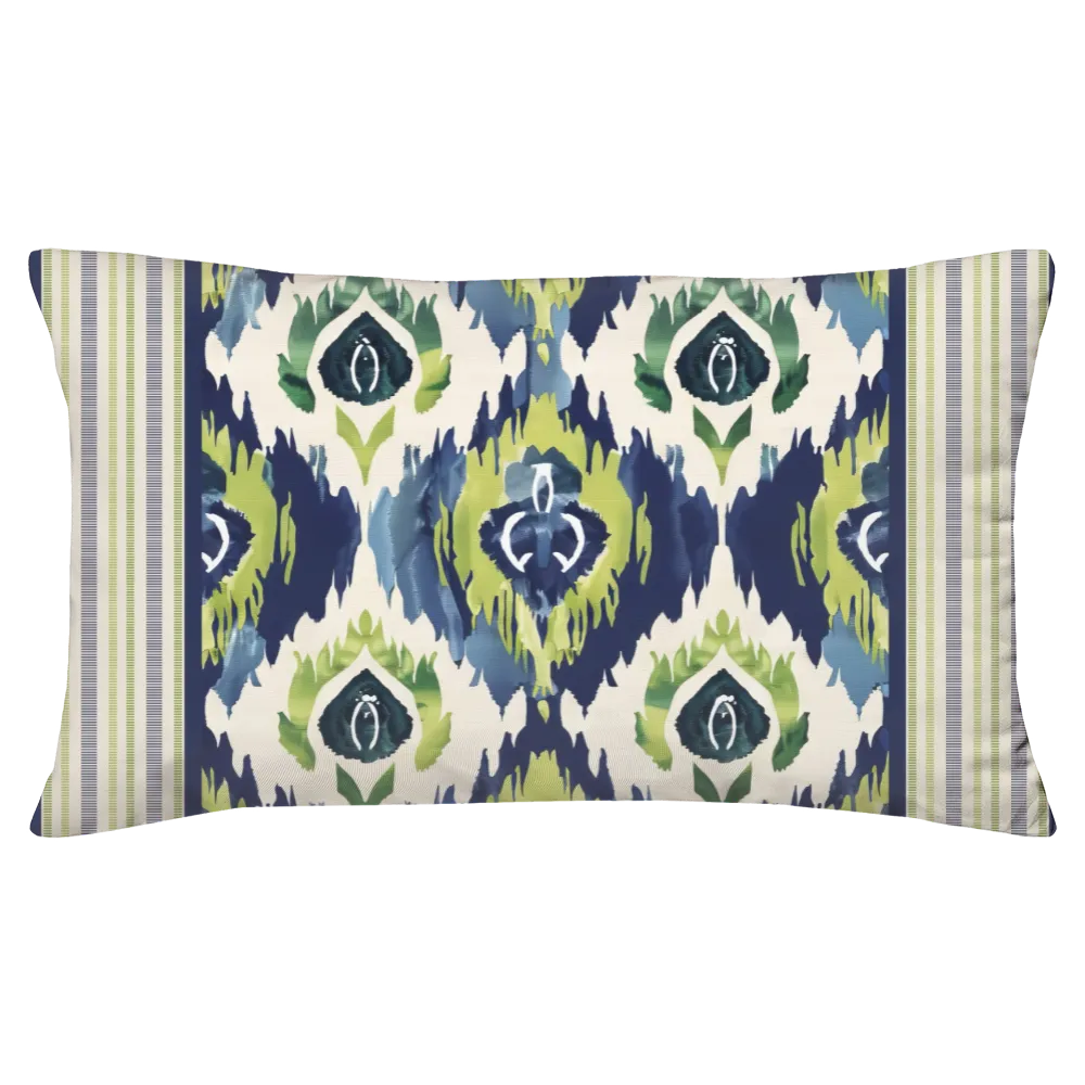 Peridot Blues Duvet Cover Set | Ikat Fusion Collection