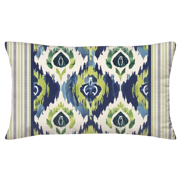 Peridot Blues Duvet Cover Set | Ikat Fusion Collection