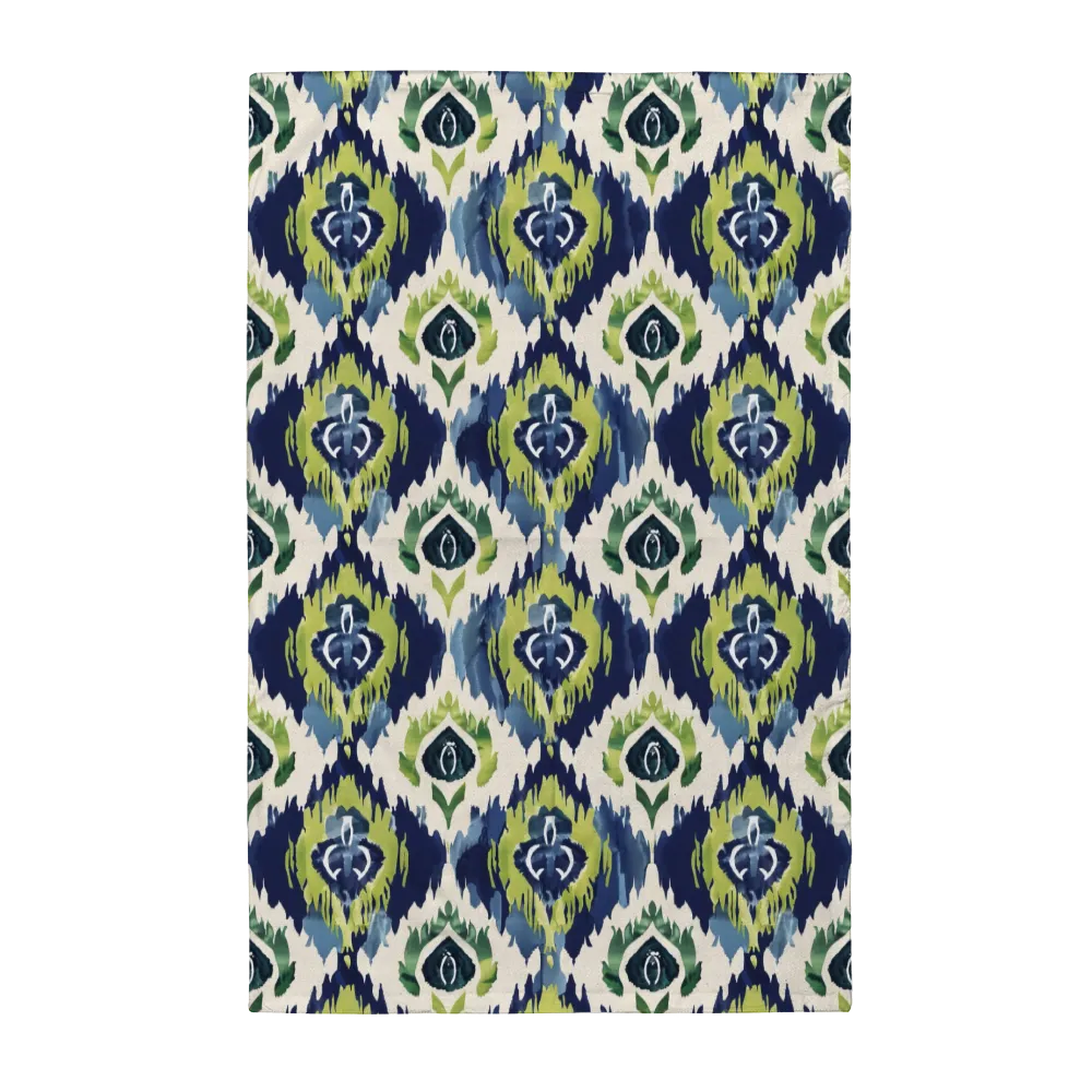 Ikat Fusion Tea Towel Set (6) – Peridot Blues