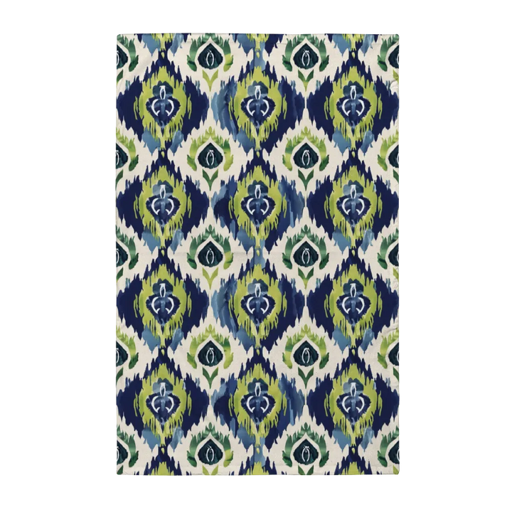 Ikat Fusion Tea Towel Set (6) – Peridot Blues
