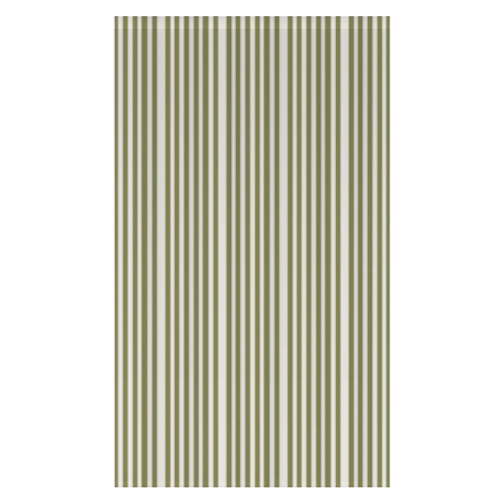 Window Curtain Set - Cotton Blend (2 Panels) | French Stripe - Artichoke