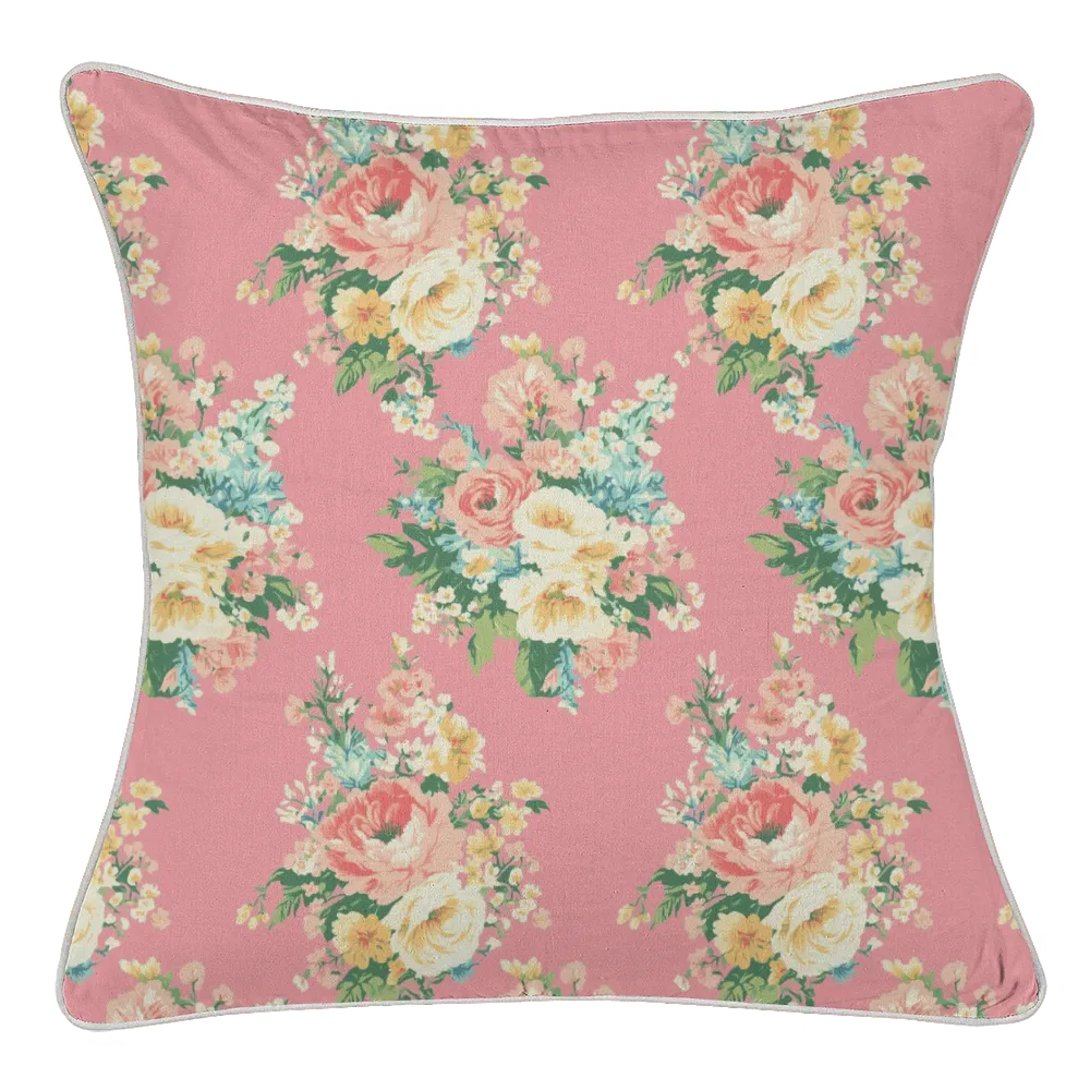 Vintage Cottage Pillow Trio – Florence (Peony)