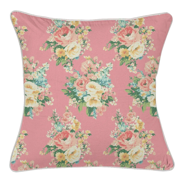 Vintage Cottage Pillow Trio – Florence (Peony)