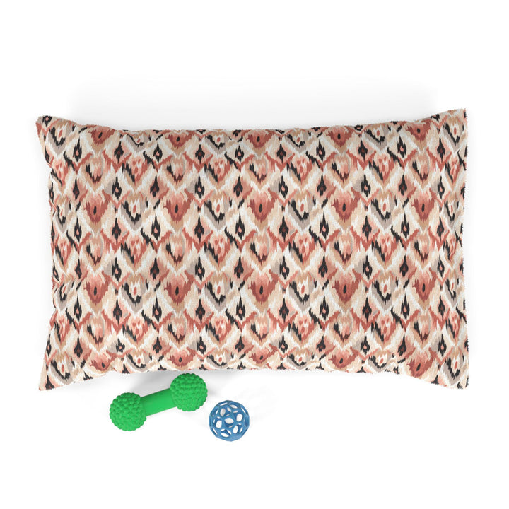 Designer Pet Bed - Ikat Fusion | Blush and Beige