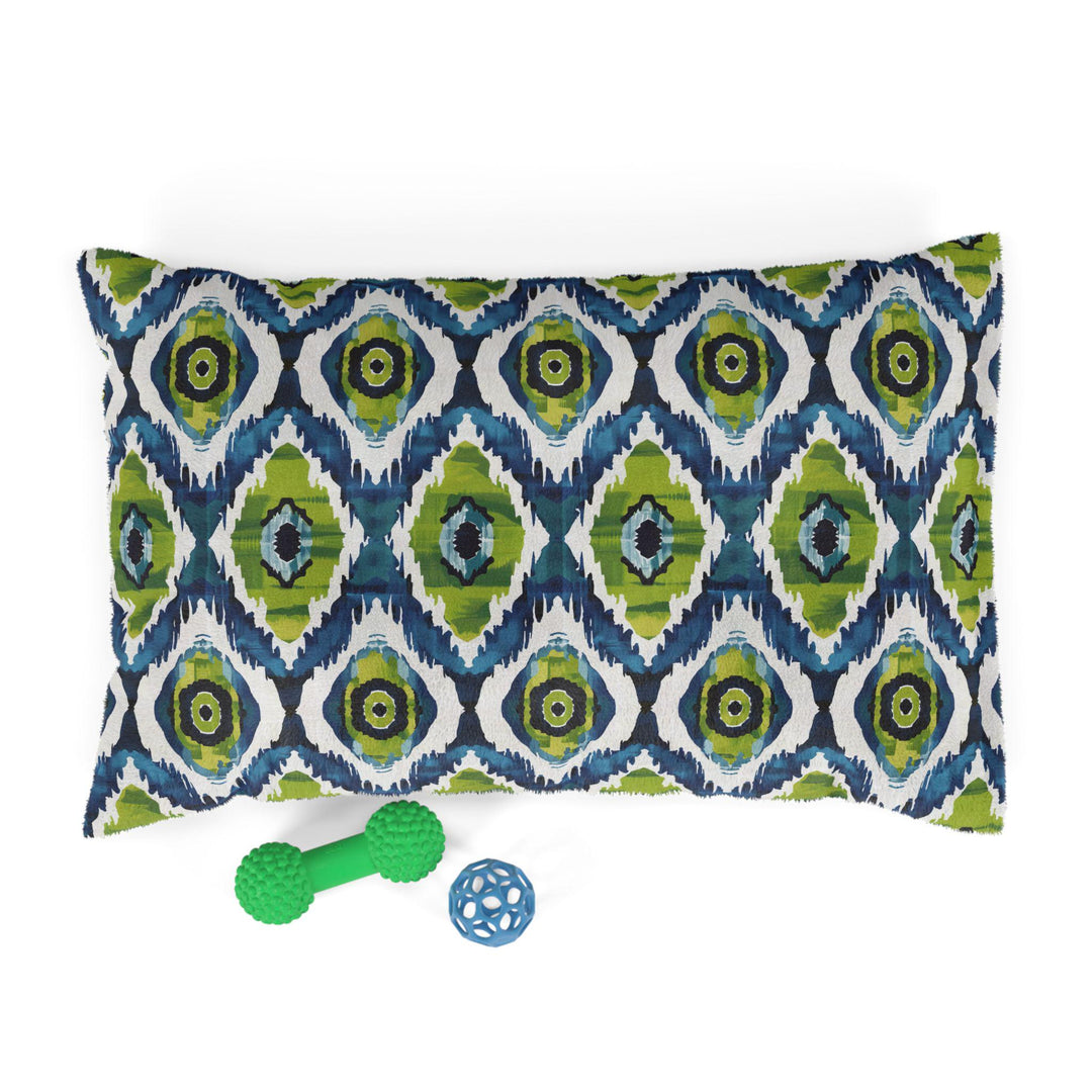 Designer Pet Bed - Ikat Fusion | Lily Pad