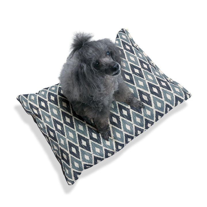 Designer Pet Bed - Ikat | Naval & Blustery