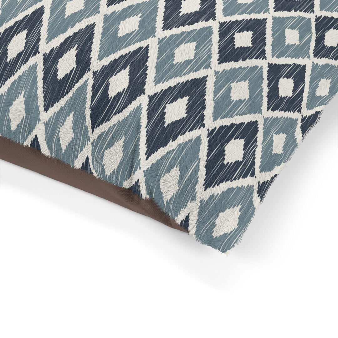 Designer Pet Bed - Ikat | Naval & Blustery