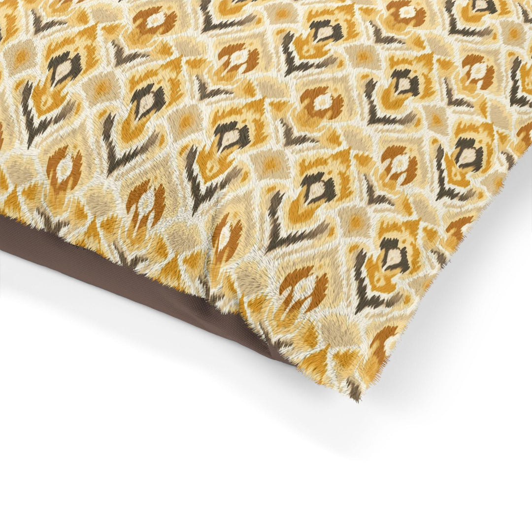 Designer Pet Bed - Ikat Fusion - Butterscotch Yellow